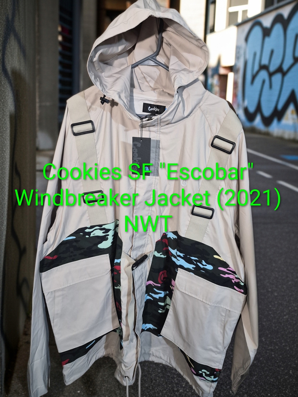 Cookies SF "Escobar" Windbreaker Jacket (2021) Sz 4xl NWT